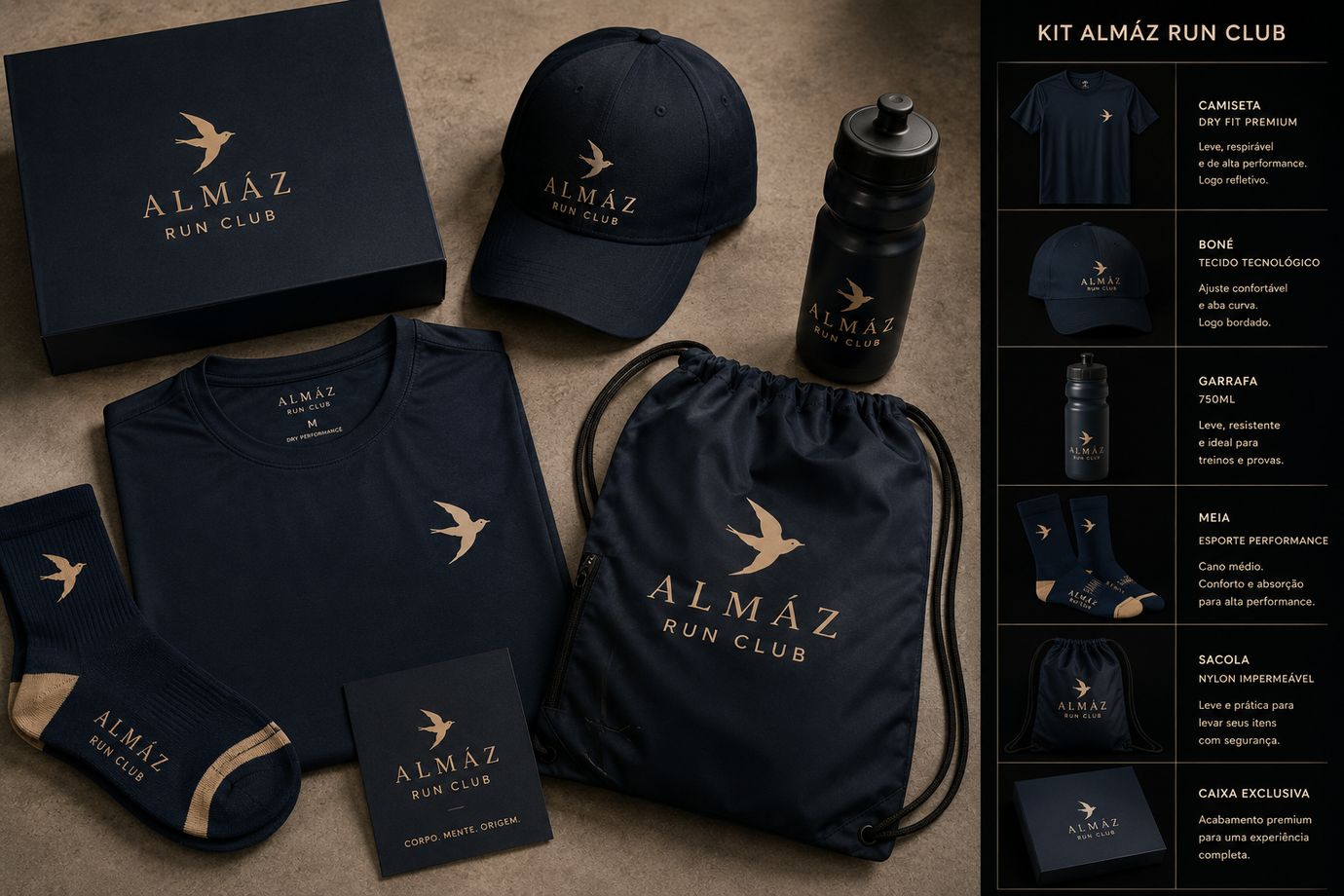 Kit ALMÁZ Run Club